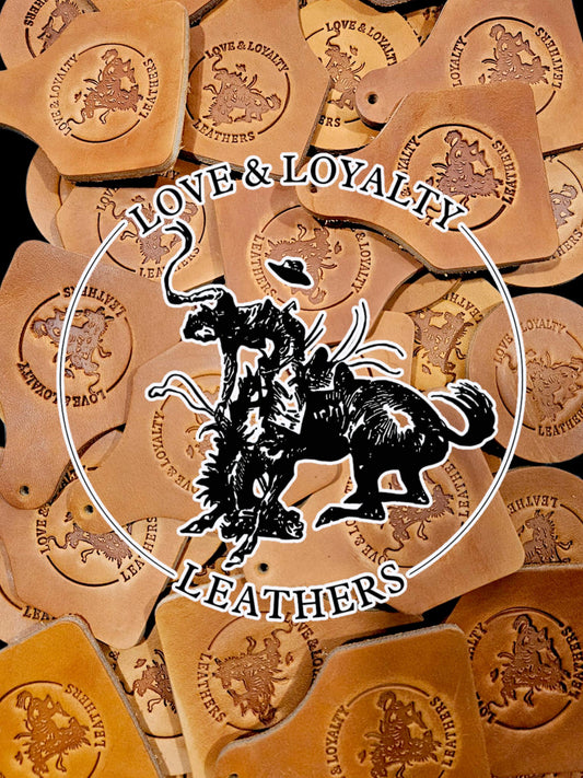 Leather cow tag air fresheners